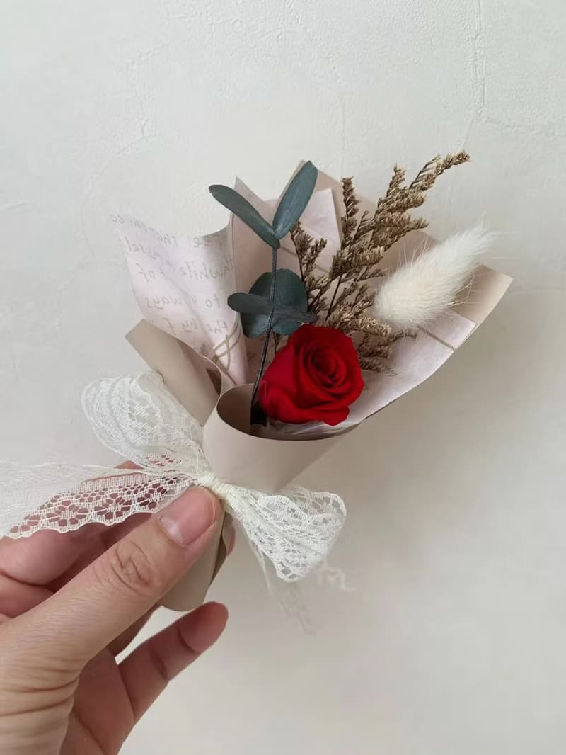 永生小花束/ 永生花束卡片/告白卡片