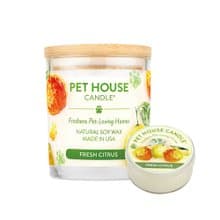 【美國PET HOUSE】室內除臭寵物香氛蠟燭-新鮮柑橘