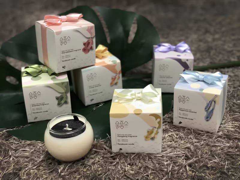 물품소 手工/開運金魚天然大豆香氛蠟燭 - 薰衣草 生日禮 新婚禮