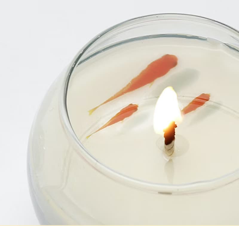물품소 手工/開運金魚天然大豆香氛蠟燭 - 薰衣草 生日禮 新婚禮