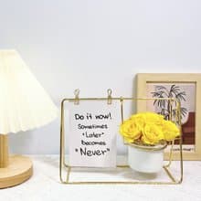 預購。祝賀送禮。永生花鞦韆留言板花