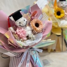 2024新款 畢業花束 永生花 模範畢業生 向日葵 畢業快樂
