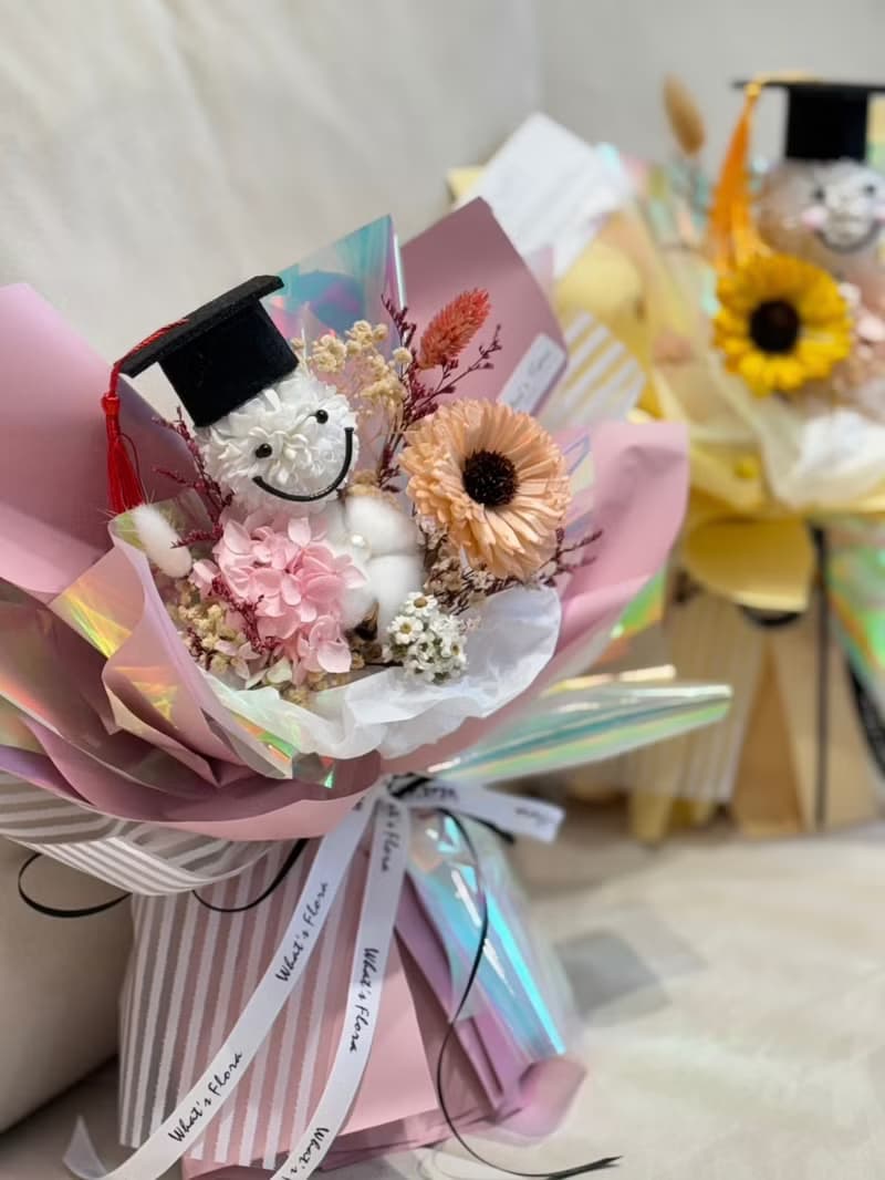2024新款 畢業花束 永生花 模範畢業生 向日葵 畢業快樂