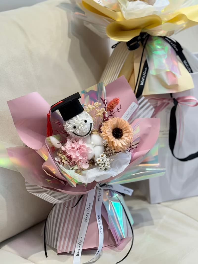 2024新款 畢業花束 永生花 模範畢業生 向日葵 畢業快樂