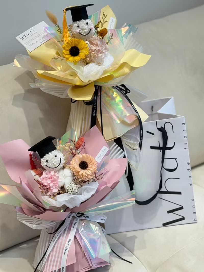 2024新款 畢業花束 永生花 模範畢業生 向日葵 畢業快樂