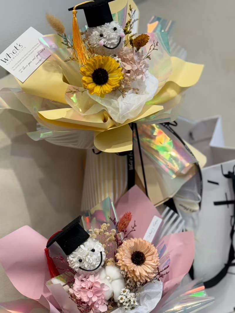 2024新款 畢業花束 永生花 模範畢業生 向日葵 畢業快樂