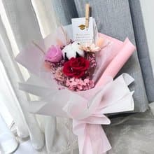 【現貨甜美系花束】  不凋玫瑰 畢業/教師/情人節花束