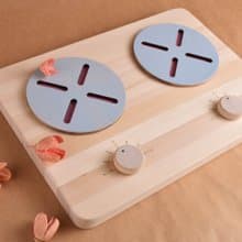 Play Kitchen Stove for Toddler Wooden Educational Montessori Play Kitchen Toy