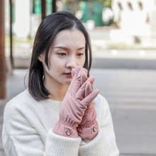 unni釦叩手套(防風.微防水.觸屏) 保暖 禦寒 刷毛 滑雪 gloves 透