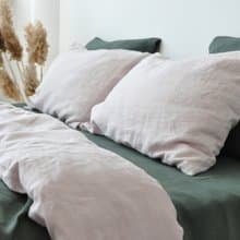70 colors double-sided linen duvet cover / Softened linen / Comforter cover