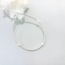 Ops Pearl silver bracelet- 珍珠/純銀/限定/圓/皮光美/手鍊
