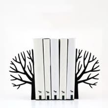 Black Shelf Decor Bookends Winter Trees. Trendy home decor 2024.