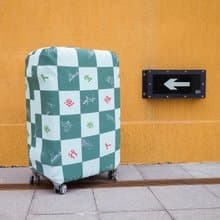 人生如逆旅我亦是行人 行李箱套原創古風插畫 高彈性面料聖誕禮物