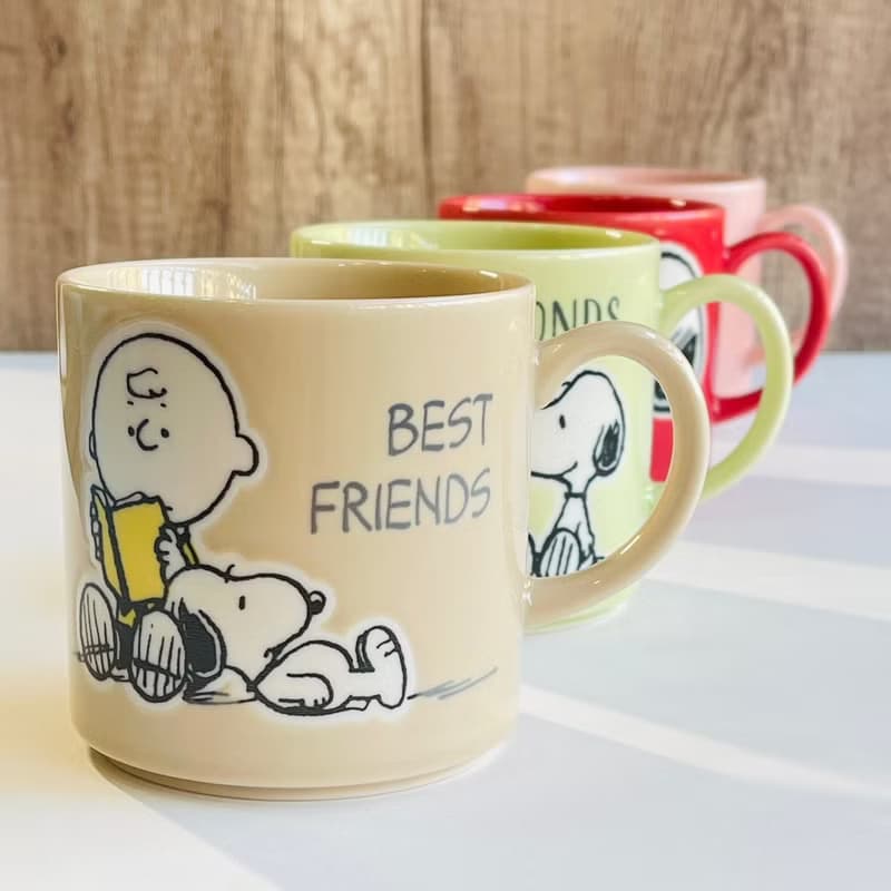 【絕版品】美濃燒-Peanuts(史努比)聯名馬克杯木盒禮盒