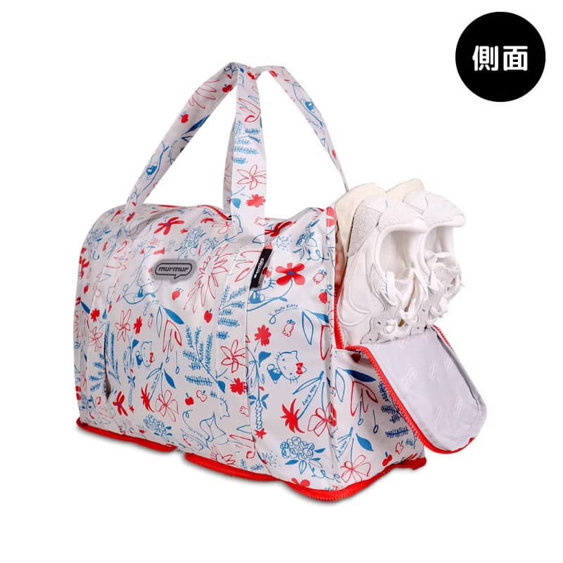 murmur 完美折疊旅袋 | hello kitty (花線) | 收納行李袋