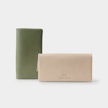 pinsel long wallet : toasted almond