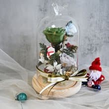 永生花鐘罩-聖誕佳節的祝福