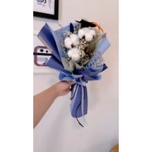 棉花花束 乾燥花束 畢業花束 生日花束 韓式花束 永生花花束
