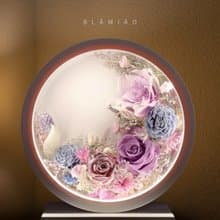 Oborozuki永生花月圓花燈 - 若紫
