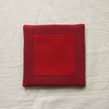 拼布杯墊 108 紅