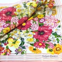YvesSaintLaurent Vintage Scarf Floral 22 x 21.5 inches.