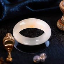 冰種飄黃翡翠戒指戒圈 | 國際8圍 | 天然緬甸玉翡翠A貨 |送禮