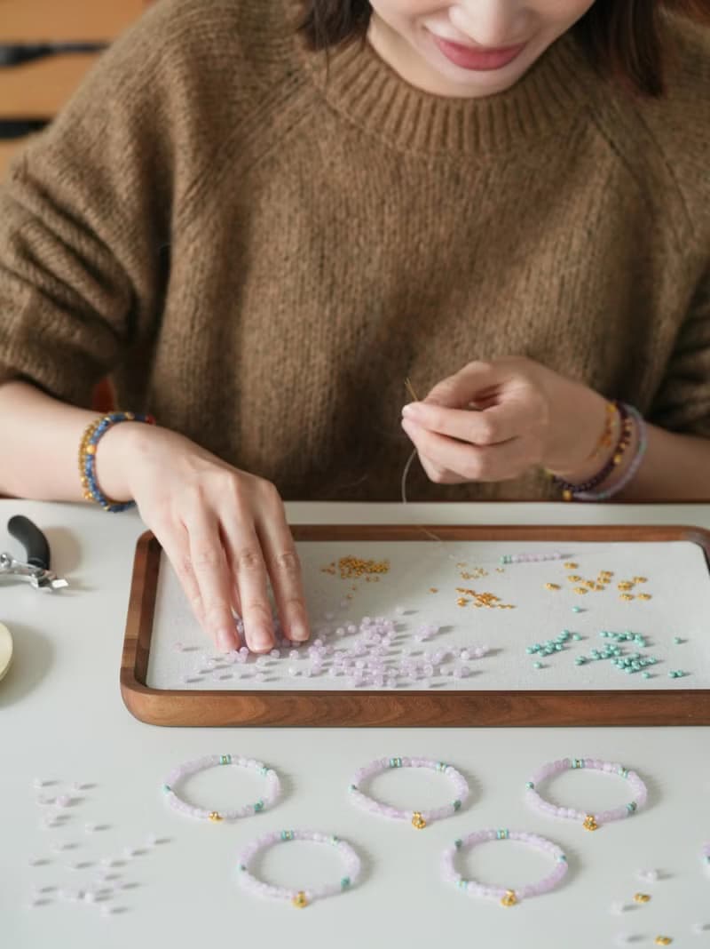 原創紫鋰輝文玩手串紫氣東來手工s925銀手鏈