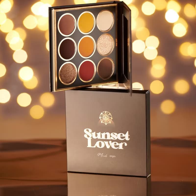 FreshO2 林倩聯名 SunsetLOVER 9色眼影盤 送禮 網紅同款