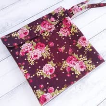 點點玫瑰 袋蓋提繩版 環保食物袋 美國食品級認證防水內裡