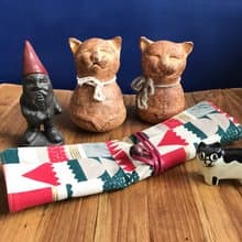 聖誕鈴聲-Weimoms微茫布創 筆袋、筷套、環保、布捲 、聖誕禮物