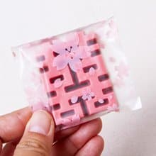 (櫻花磨紗袋裝)囍字巧克力(雙色.草莓粉) 驚喜抽獎 創意糖果 婚禮