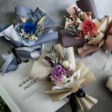 不凋花/永生花束 韓式花束 求婚生日情人節 畢業 老師禮物