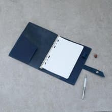 筆記本 手帳 手札 A5 活頁 記事 禮物 真皮皮革