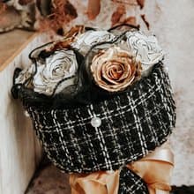 小香風花束/香奈兒花束/香奈兒玫瑰/不凋花束/俄羅斯花束/永生花