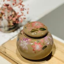 年節好禮滿心意 手工繪製 繁花茶倉 茶葉罐