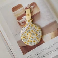 【5日內出貨】小碎花 棉蕾絲款 圓型平安符袋  彌月禮物 平安