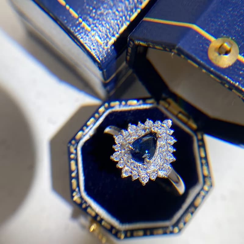 藍寶石 貴氣十足 天然寶石 0.69克拉  色美火彩佳 一物一拍