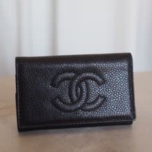 CHANEL シャネル COCO ココマーク キーケース ブラック レザー ヴィンテージ