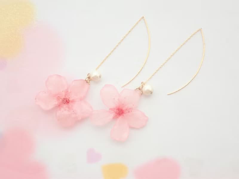 Genuine Sakura ✕ Cotton Pearl American Earrings