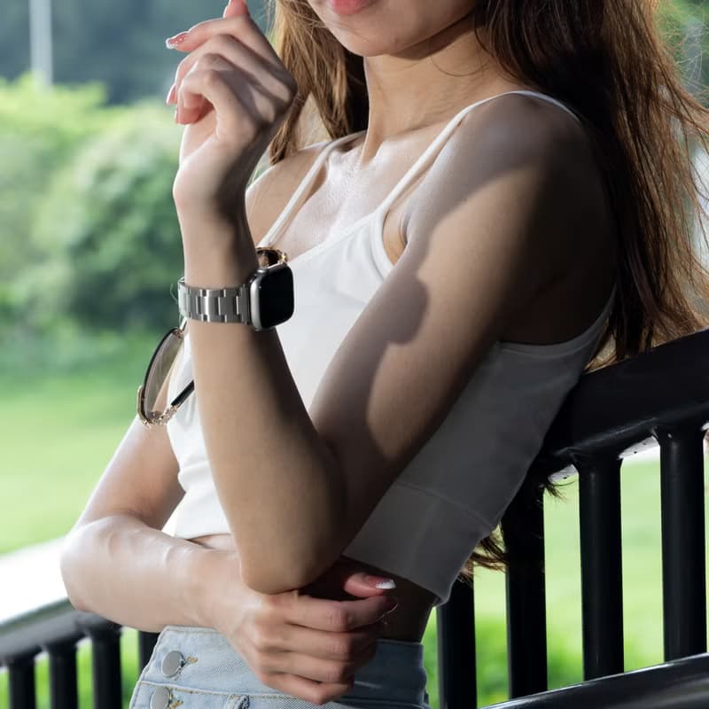 不鏽鋼三段式Apple Watch 蘋果手錶錶帶