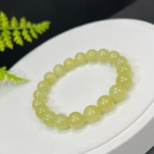 高品質天然澳洲金葡萄石手串冰種透體黃金葡萄石手錬女款單圈9mm