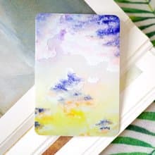 原創風景晨與昏之四暮雲橙紫 原創繪畫局部白墨PVC防水大貼紙