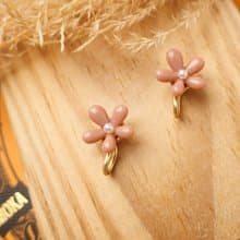 哈蜜花 無痛耳夾 / 粉
