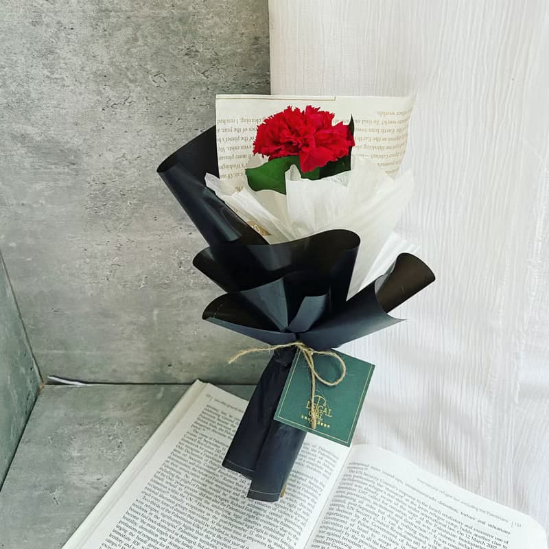 【單支大朵康乃馨永生花束】唯一主角|永生花|共兩色|快速出貨