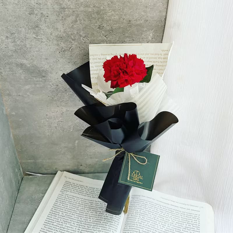 【單支大朵康乃馨永生花束】唯一主角|永生花|共兩色|快速出貨