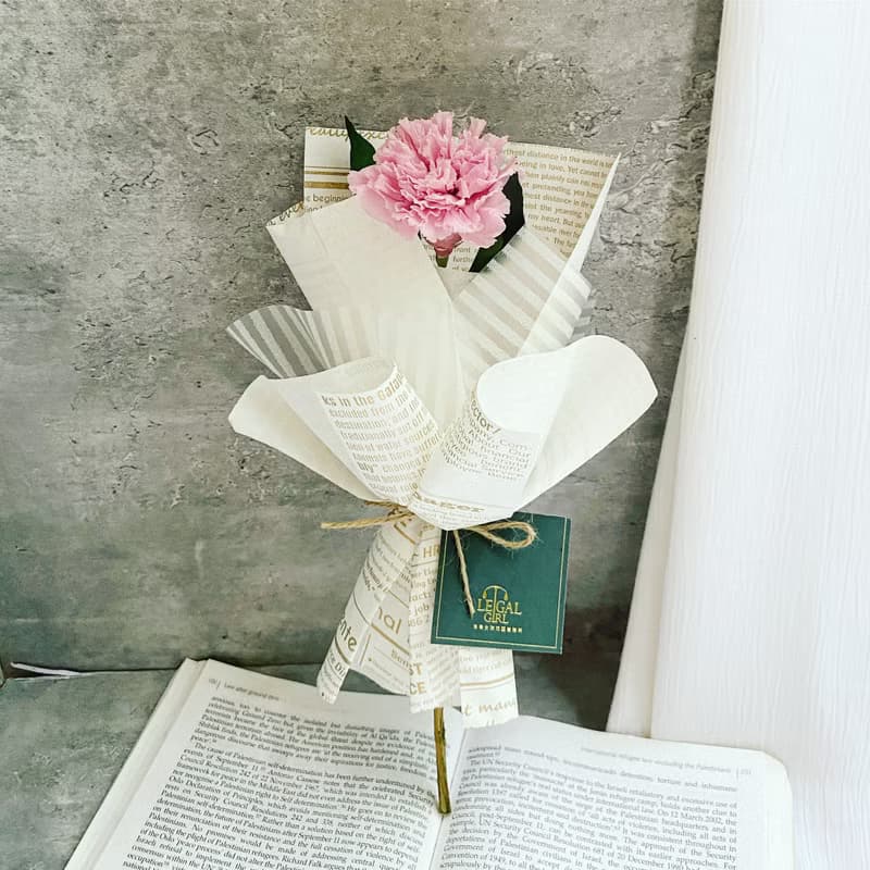 【單支大朵康乃馨永生花束】唯一主角|永生花|共兩色|快速出貨