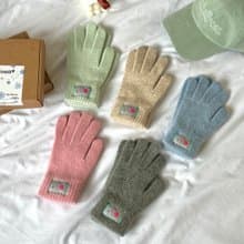 SANTA CAT LABEL KNIT GLOVE (5 COLOR)