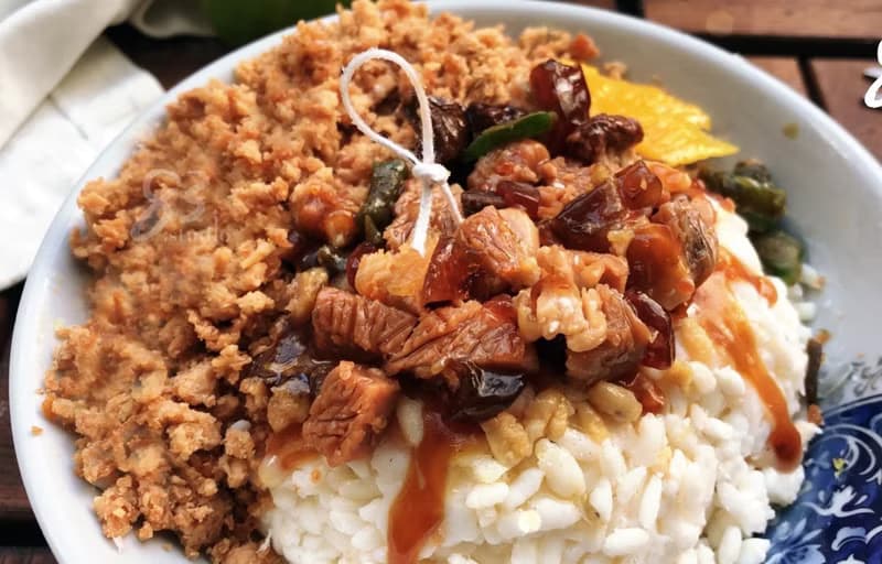 仿真台味滷肉飯蠟燭