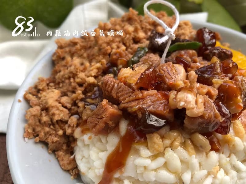 仿真台味滷肉飯蠟燭