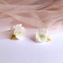 櫻花女神花嫁 14K包金耳環/耳夾(玫瑰金色)